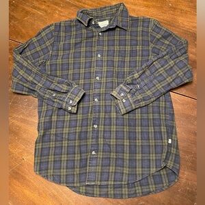 Plaid Button-Up Shirt